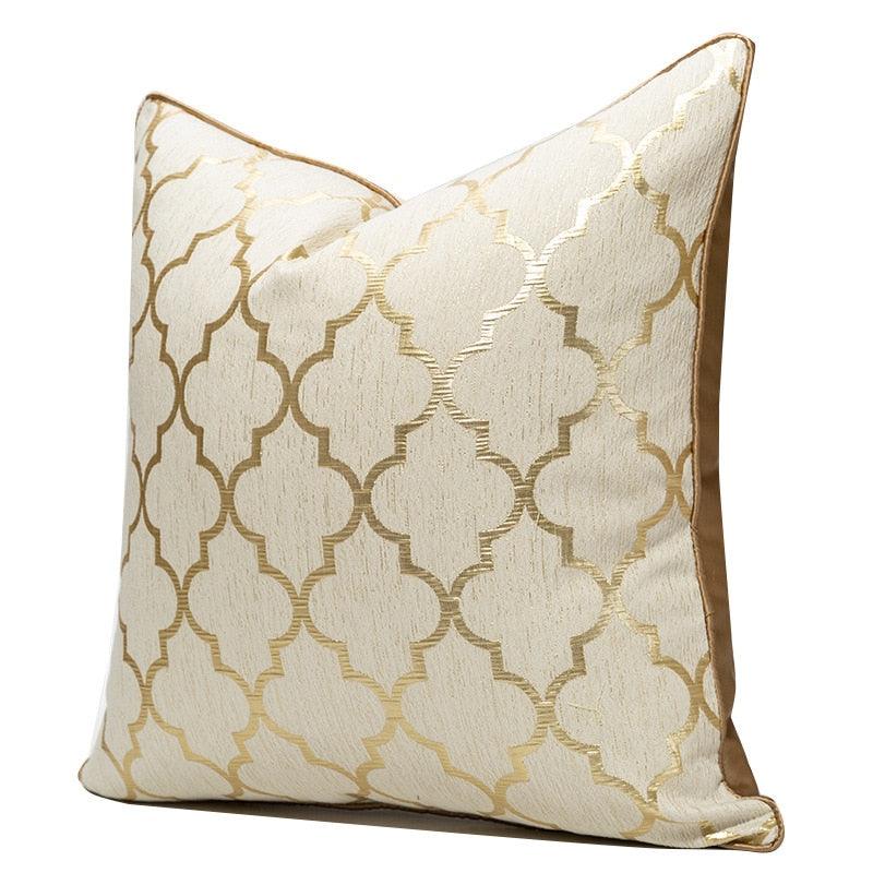 Luxury Sofa Cushion Nordic Decorative Pillows Case Satin Champagne Simple Decorative Silk Throw Pillow Covers Slip Cooling Satin Square Pillowcases For Living Home Stevvex