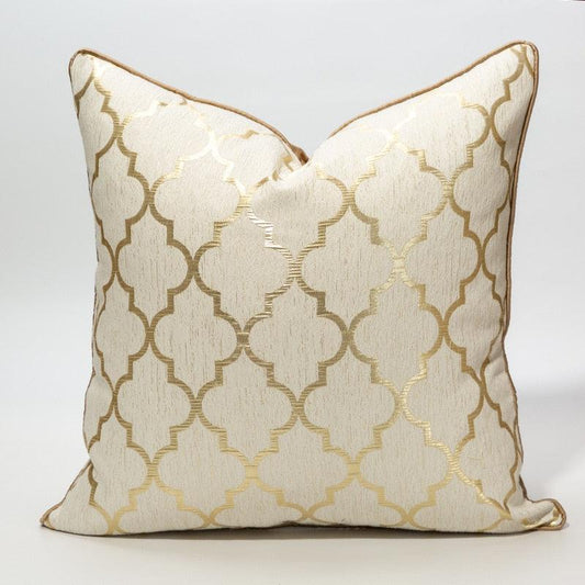 Luxury Sofa Cushion Nordic Decorative Pillows Case Satin Champagne Simple Decorative Silk Throw Pillow Covers Slip Cooling Satin Square Pillowcases For Living Home Stevvex