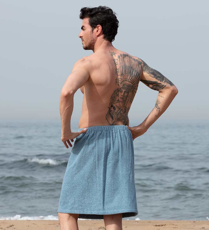 Men's Turkish Cotton Towel Wrap