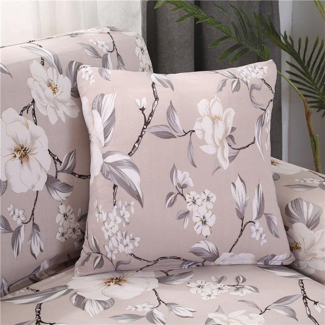 Modern Floral Pillow Cover Matching Sofa Pillowcases Decorative Cushion Covers For Couch Sofa Home Office Throw Pillow Covers Modern Pretty White Floral Hand Couch Sofa Decorative Pillow Cases Cushion Home Decor 2 pieces 45*45cm Stevvex