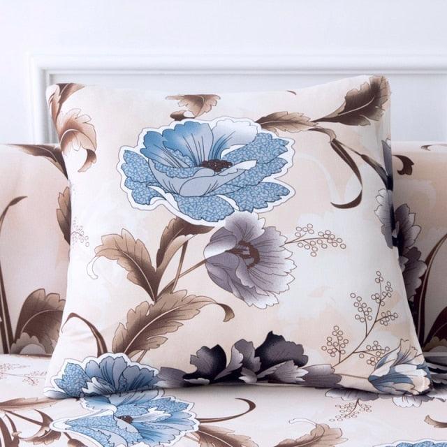 Modern Floral Pillow Cover Matching Sofa Pillowcases Decorative Cushion Covers For Couch Sofa Home Office Throw Pillow Covers Modern Pretty White Floral Hand Couch Sofa Decorative Pillow Cases Cushion Home Decor 2 pieces 45*45cm Stevvex