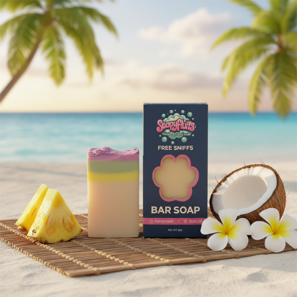 Piña Colada | Pineapple & Coconut Tallow Soap Soapyfluffs
