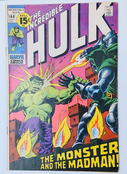 Incredible Hulk #144, Marvel Comics (Oct. 1971, GD+) burriscomics