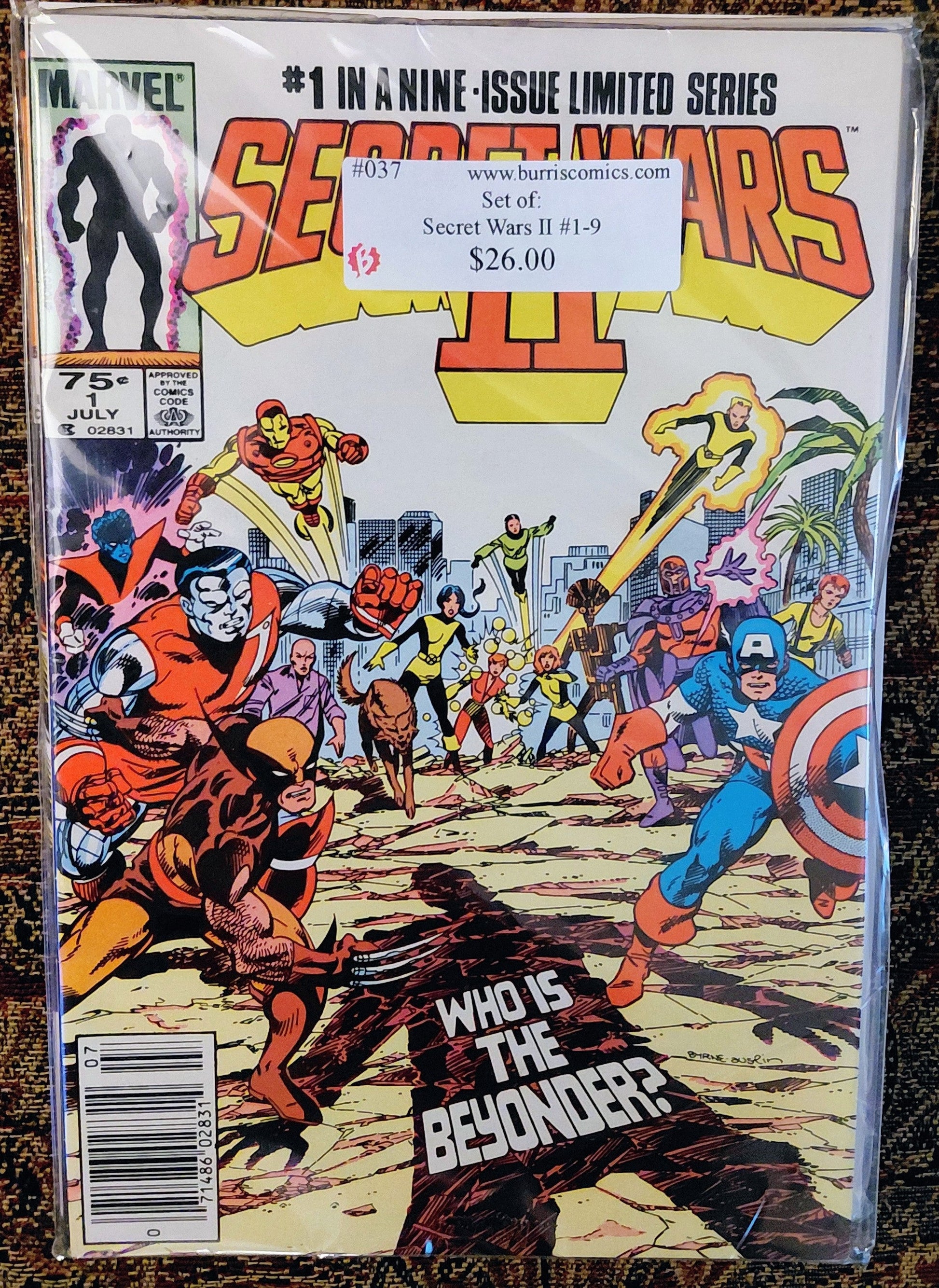 Comic Book Set: Secret Wars II #1-9, Marvel Comics burriscomics