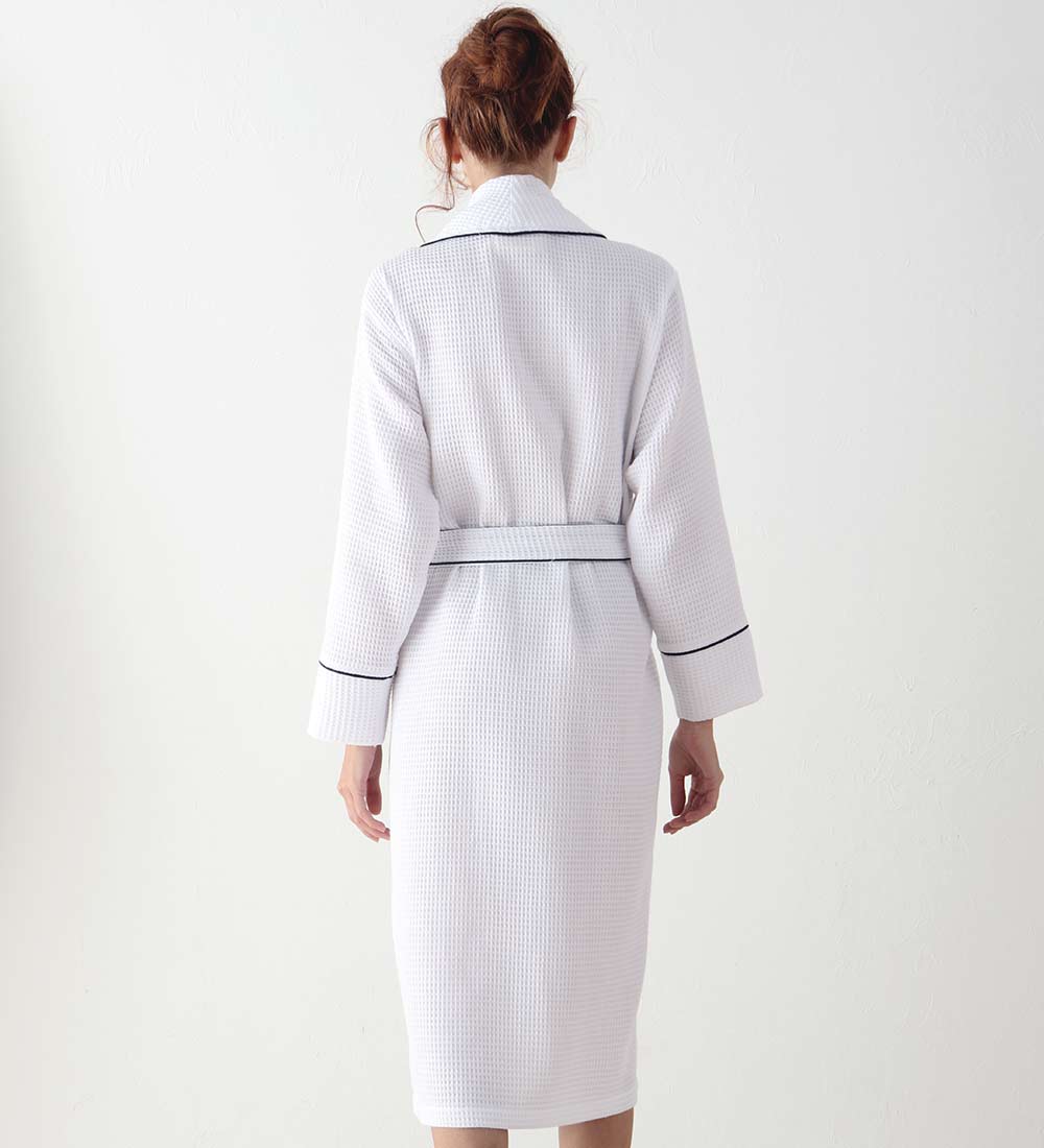 Women's Full Length Waffle Hotel Robe