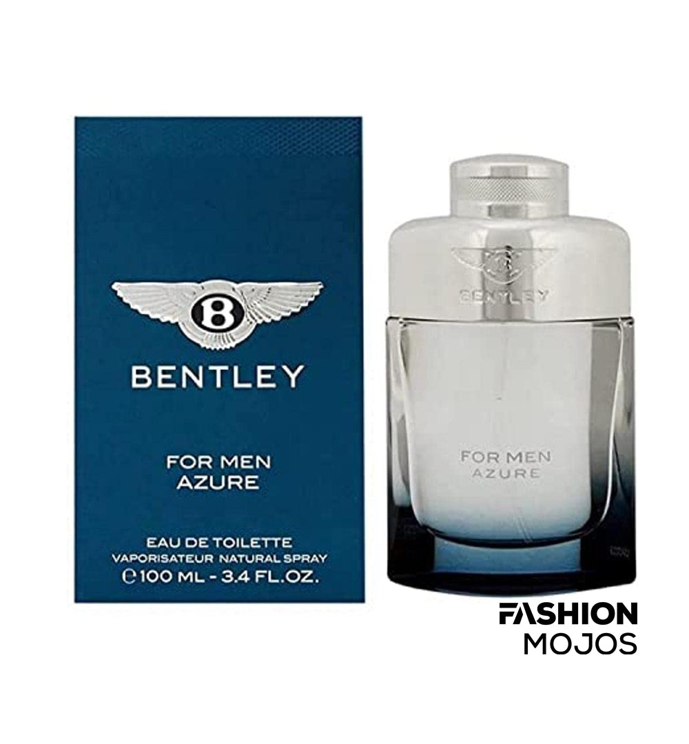 Bentley for Men Azure Eau De Toilette Spray, 3.4 Ounce